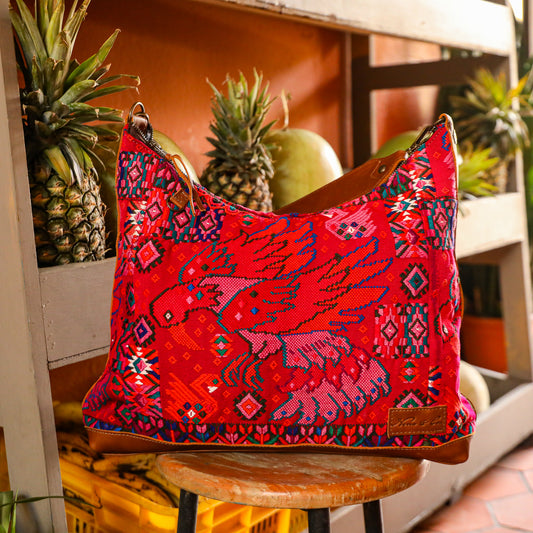 PENELOPE BAG - OOAK HUIPIL - CAFE - NO. 201444