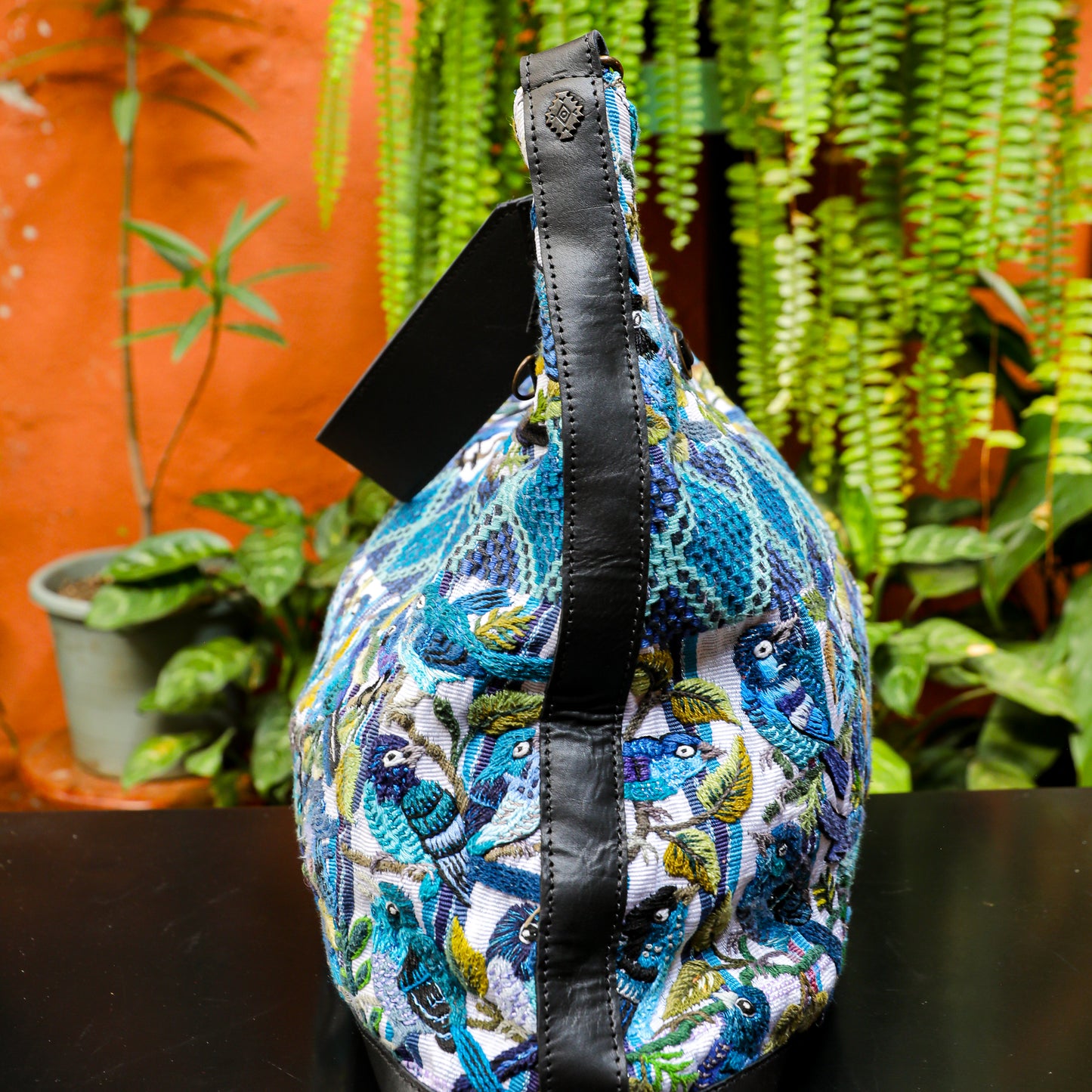 PENELOPE BAG - OOAK HUIPIL - BLACK - NO. 201453