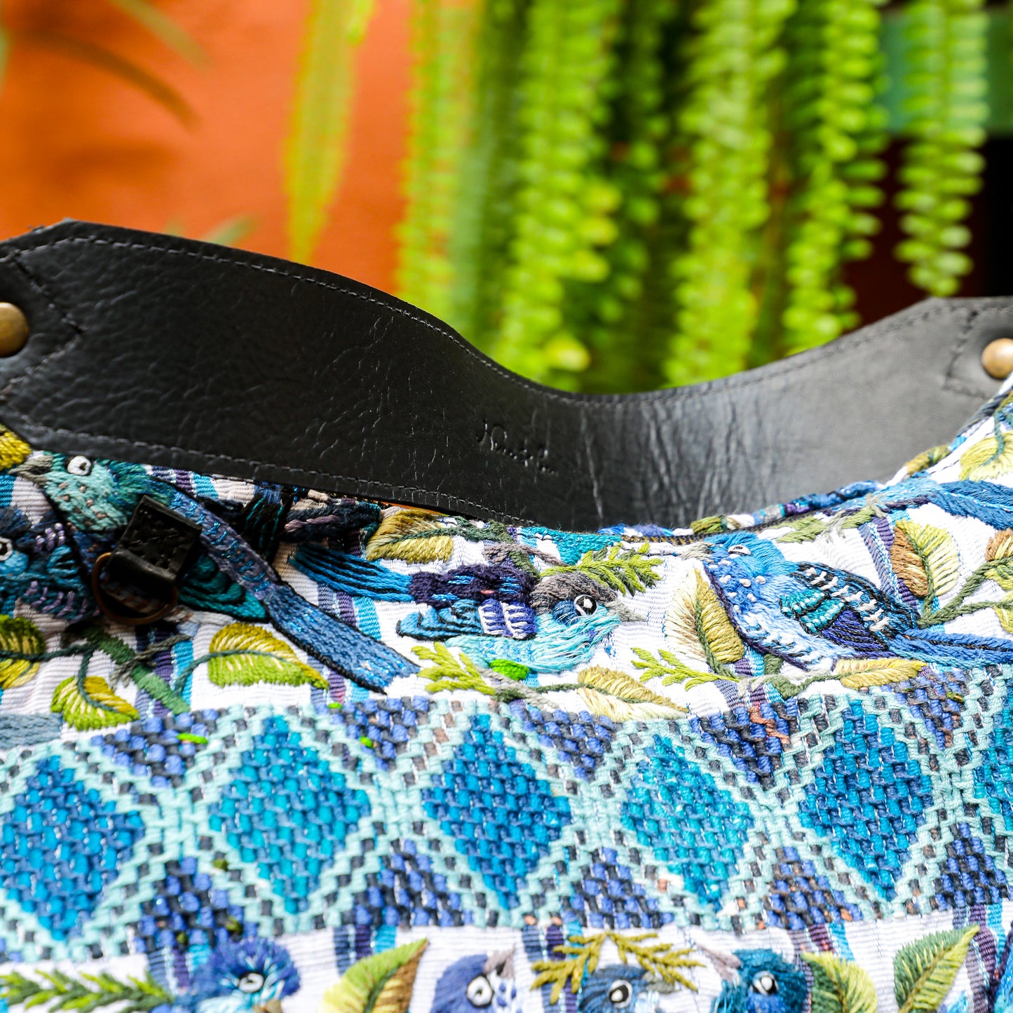 PENELOPE BAG - OOAK HUIPIL - BLACK - NO. 201453
