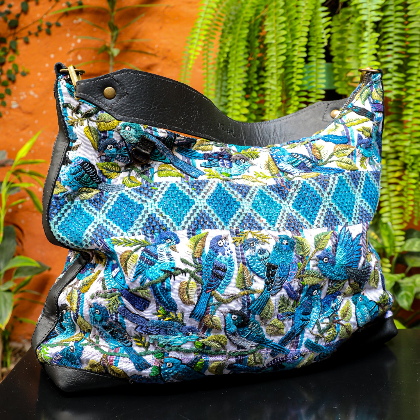 PENELOPE BAG - OOAK HUIPIL - BLACK - NO. 201453