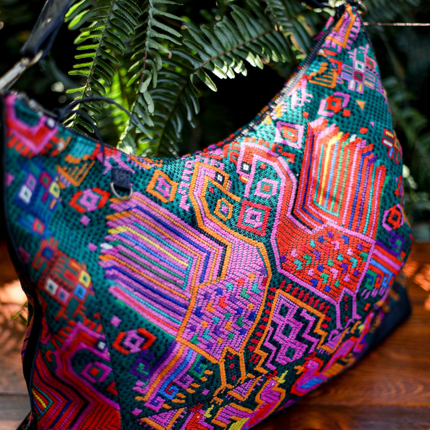 PENELOPE BAG - OOAK HUIPIL - BLACK - NO. 200019