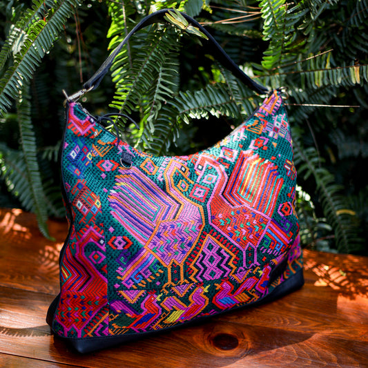 PENELOPE BAG - OOAK HUIPIL - BLACK - NO. 200019