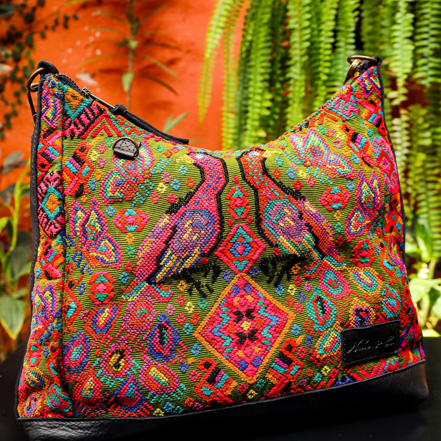 SMALL PENELOPE BAG - OOAK HUIPIL - BLACK - NO. 201472