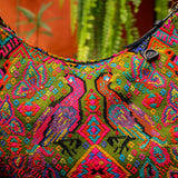 SMALL PENELOPE BAG - OOAK HUIPIL - BLACK - NO. 201472