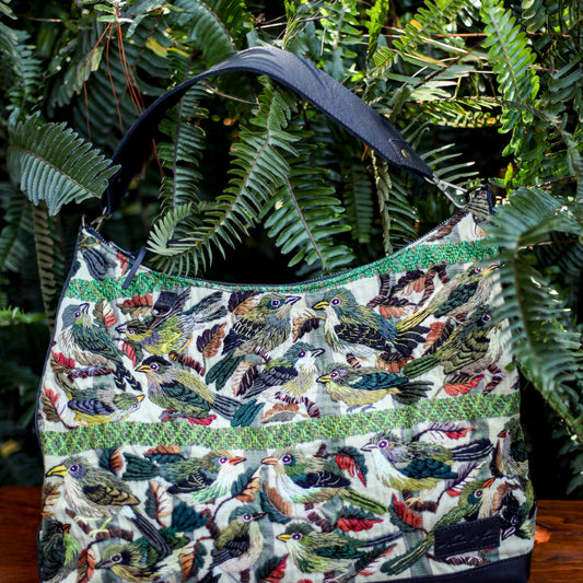 PENELOPE BAG - OOAK HUIPIL - BLACK - NO. 200018