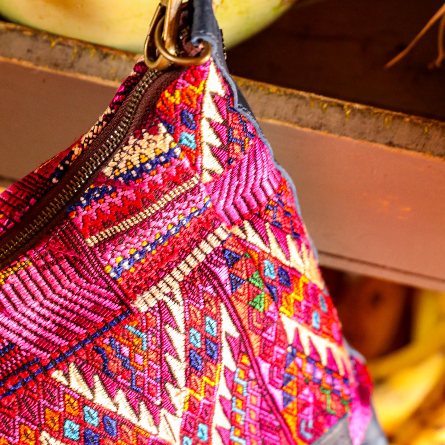 SMALL PENELOPE BAG - OOAK HUIPIL - NAVY - NO. 201511