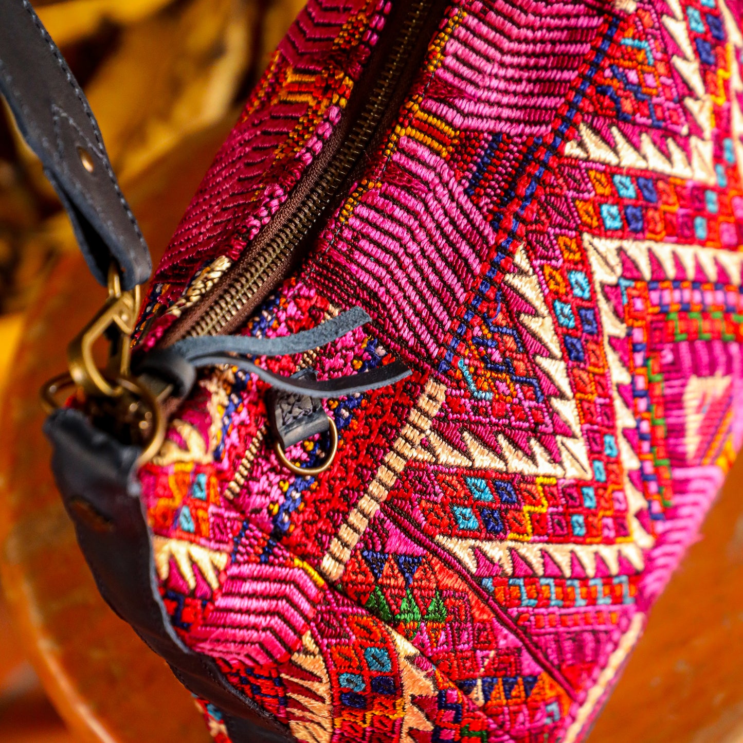 SMALL PENELOPE BAG - OOAK HUIPIL - NAVY - NO. 201511