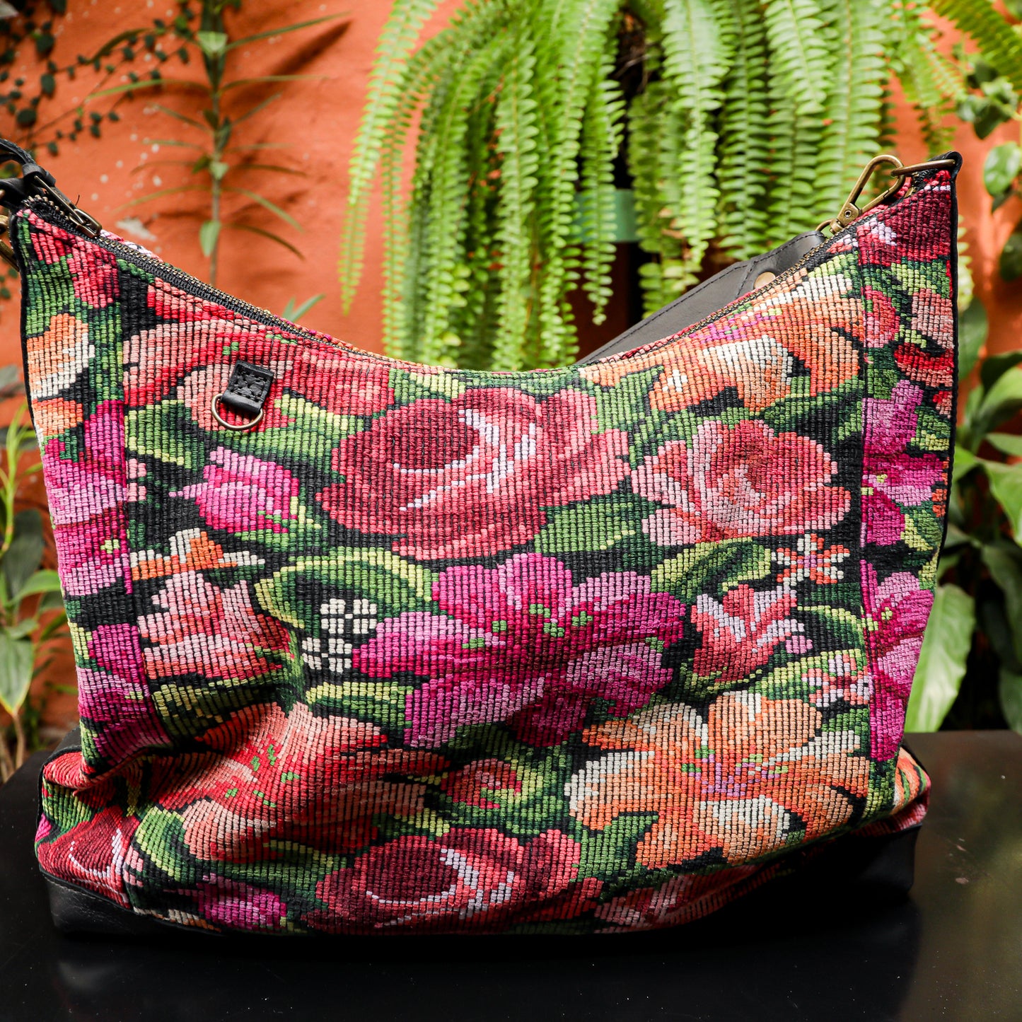 PENELOPE BAG - OOAK HUIPIL - BLACK - NO. 201455