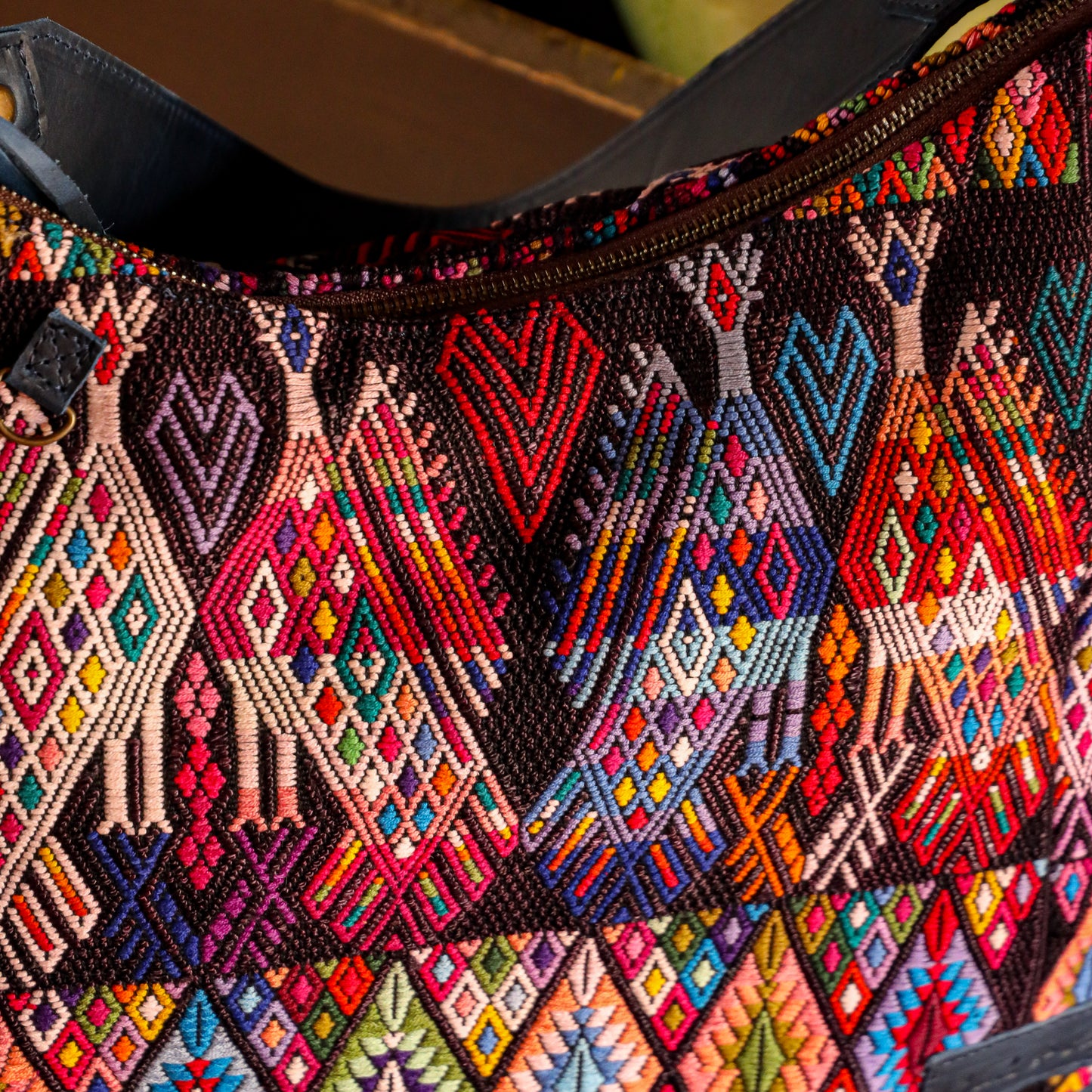 PENELOPE BAG - OOAK HUIPIL - NAVY - NO. 201501
