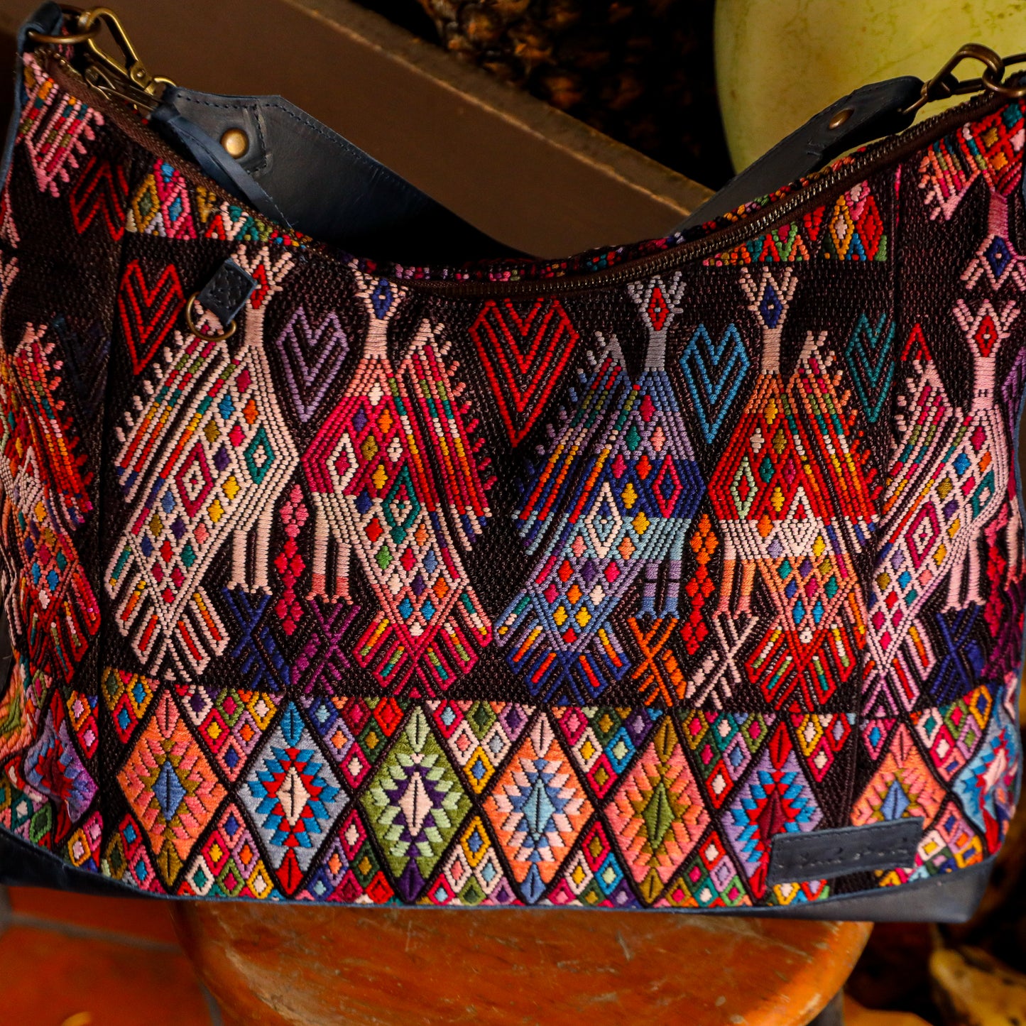 PENELOPE BAG - OOAK HUIPIL - NAVY - NO. 201501