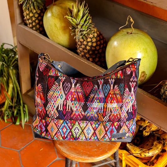 PENELOPE BAG - OOAK HUIPIL - NAVY - NO. 201501