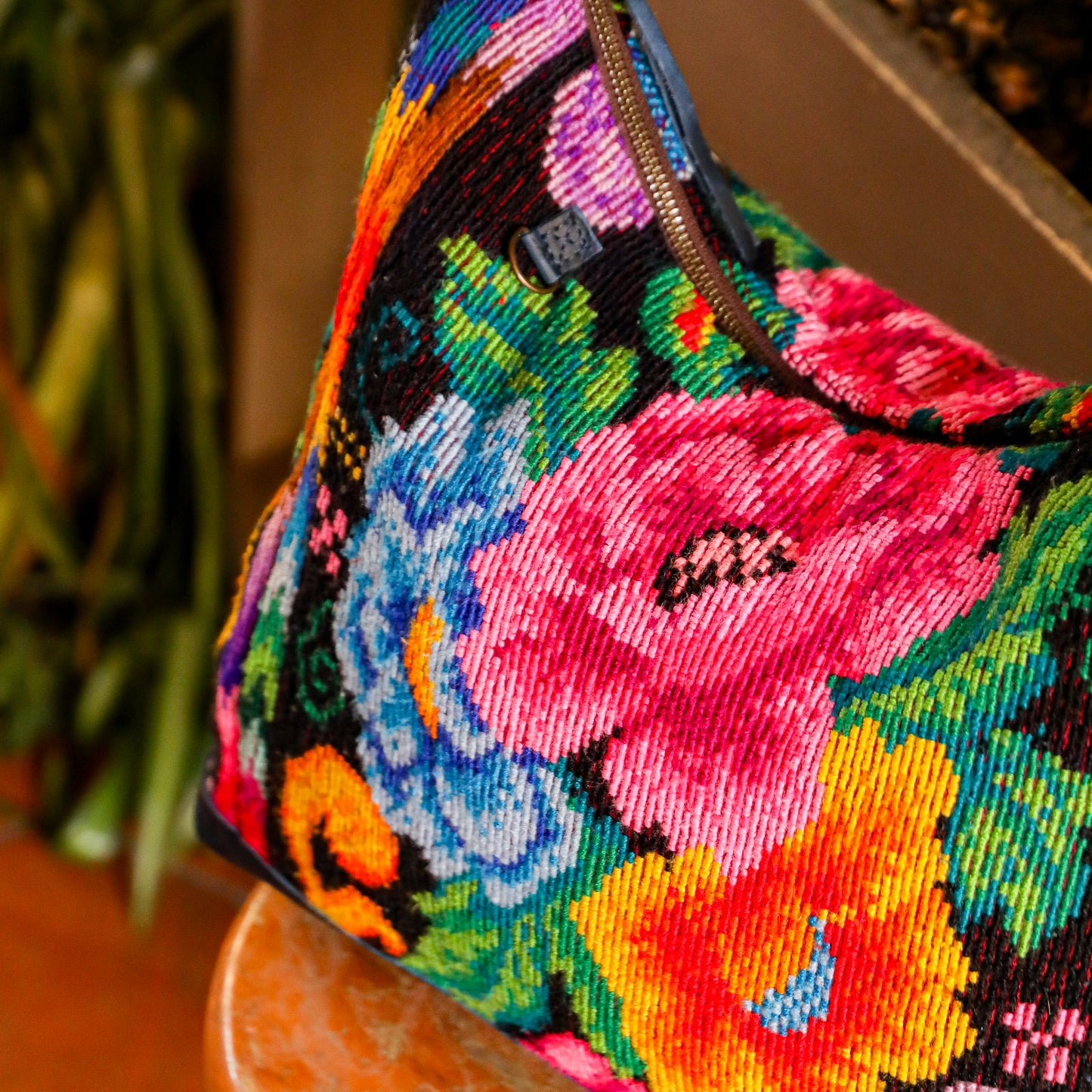 PENELOPE BAG - OOAK HUIPIL - NAVY - NO. 201503