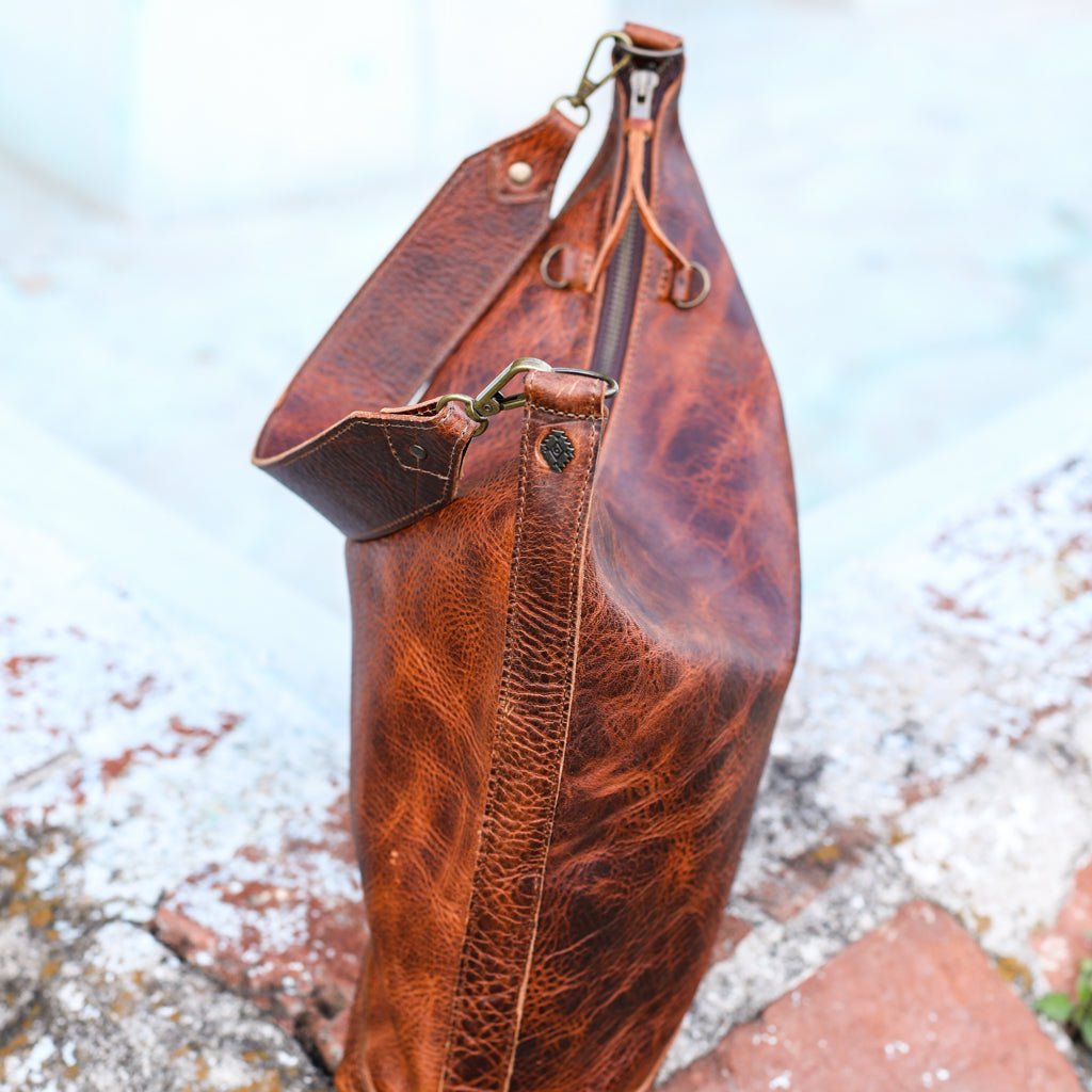 PENELOPE BAG - FULL LEATHER - HONEY