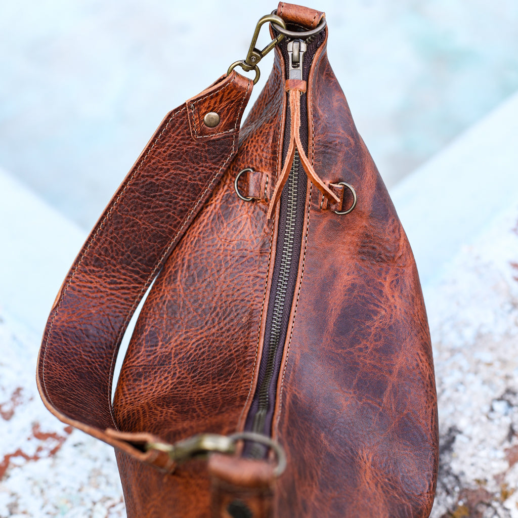 PENELOPE BAG - FULL LEATHER - HONEY