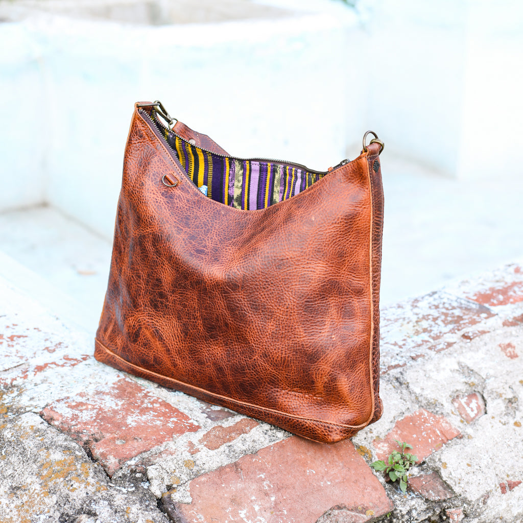 PENELOPE BAG - FULL LEATHER - HONEY