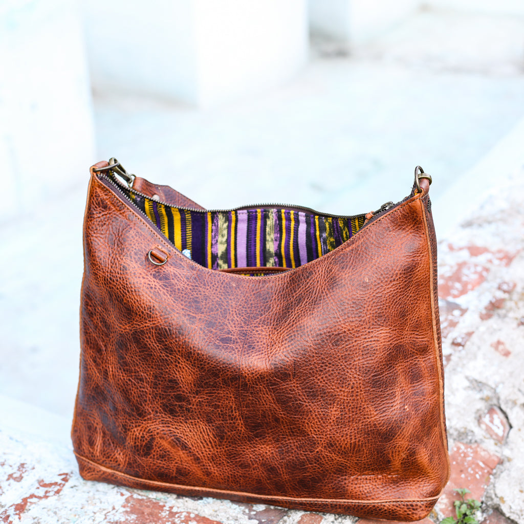 PENELOPE BAG - FULL LEATHER - HONEY