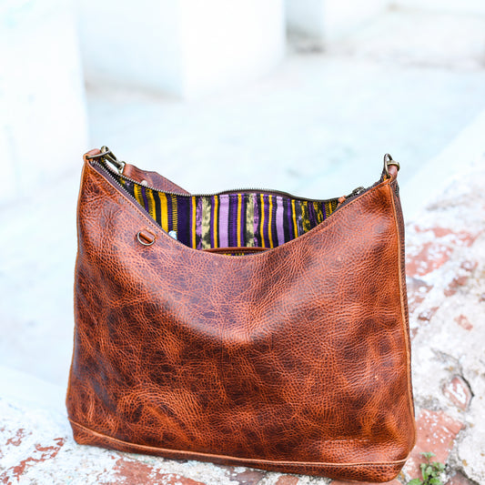 PENELOPE BAG - FULL LEATHER - HONEY