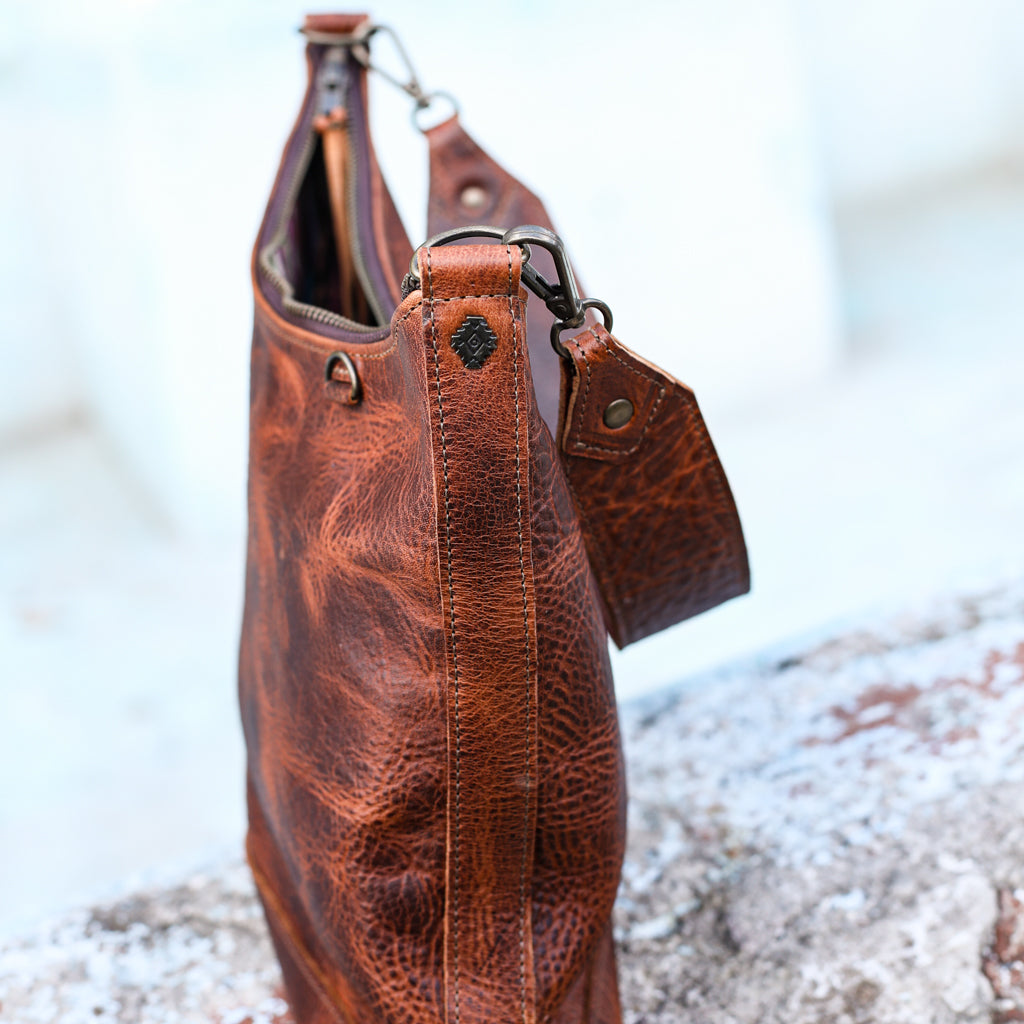 SMALL PENELOPE BAG - FULL LEATHER - HONEY