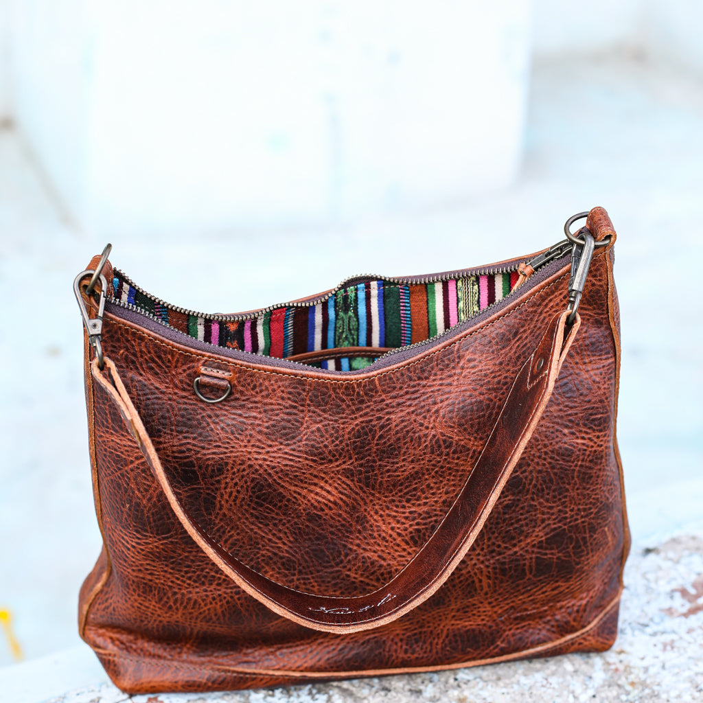 SMALL PENELOPE BAG - FULL LEATHER - HONEY