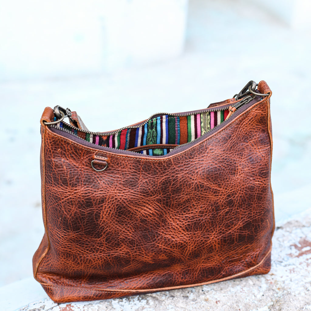 SMALL PENELOPE BAG - FULL LEATHER - HONEY