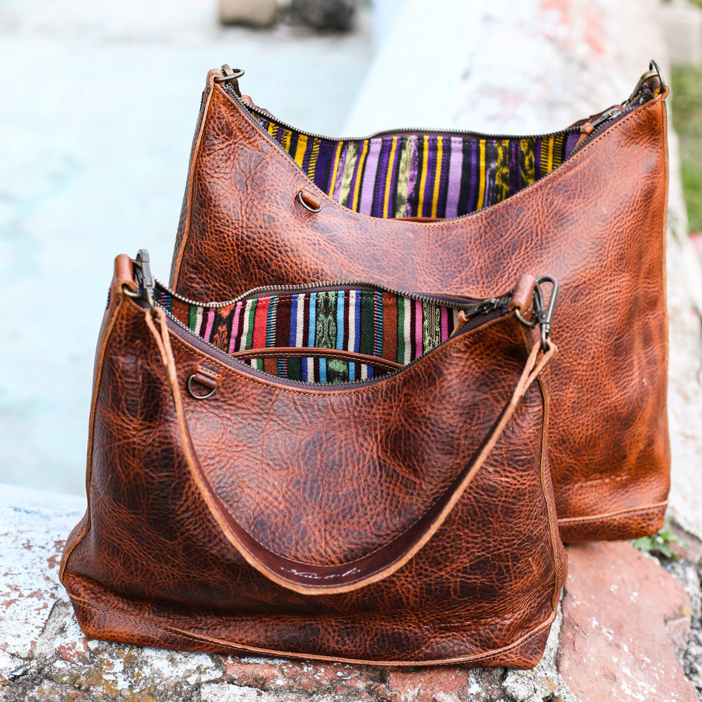 SMALL PENELOPE BAG - FULL LEATHER - HONEY