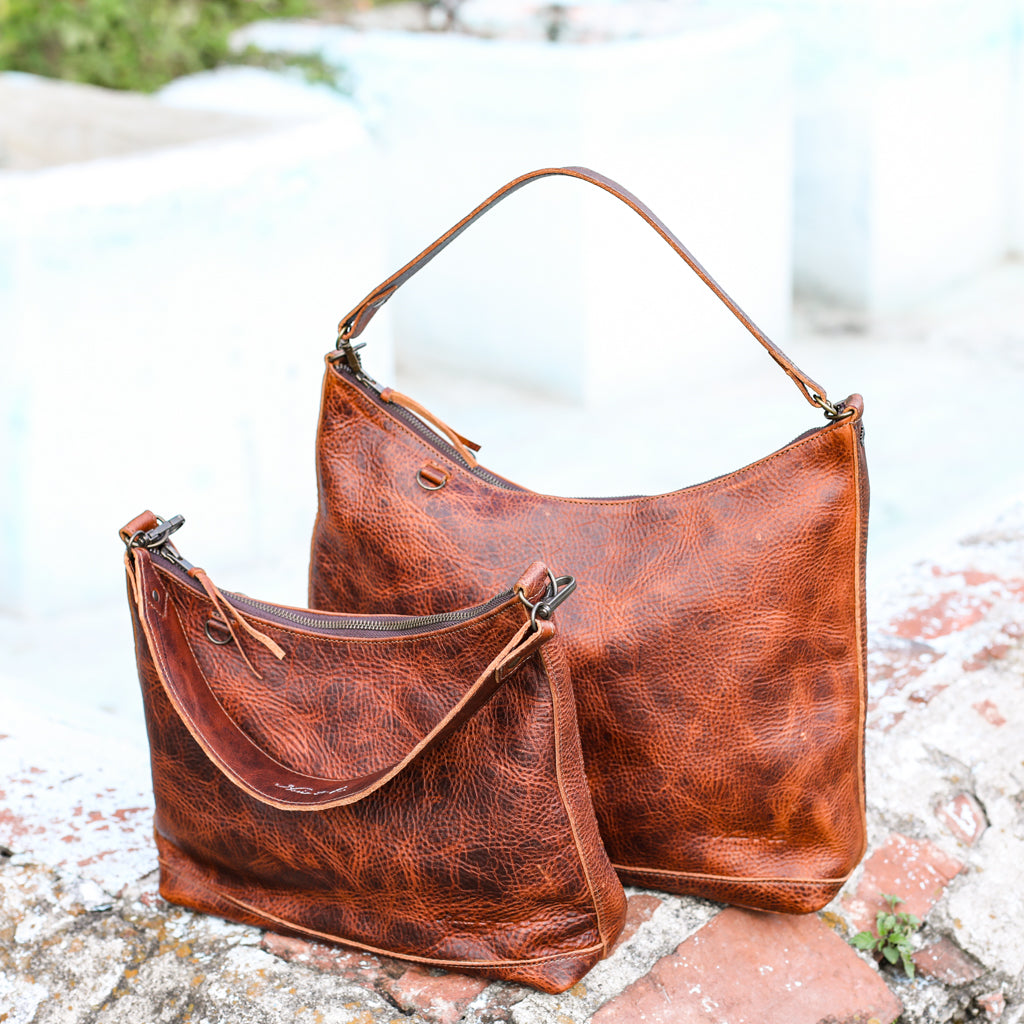 SMALL PENELOPE BAG - FULL LEATHER - HONEY