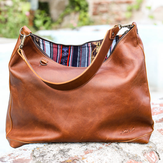 PENELOPE BAG - FULL LEATHER - CAFE