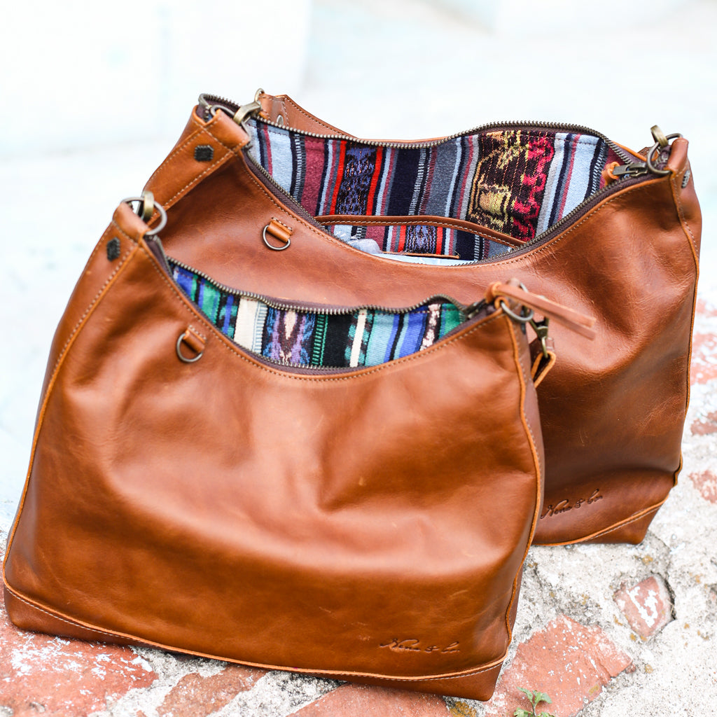 SMALL PENELOPE BAG - FULL LEATHER - CAFE