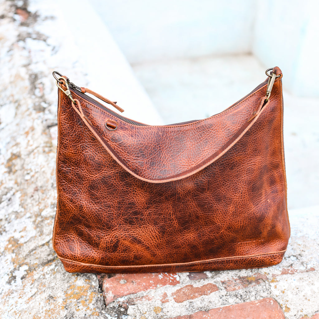SMALL PENELOPE BAG - FULL LEATHER - HONEY
