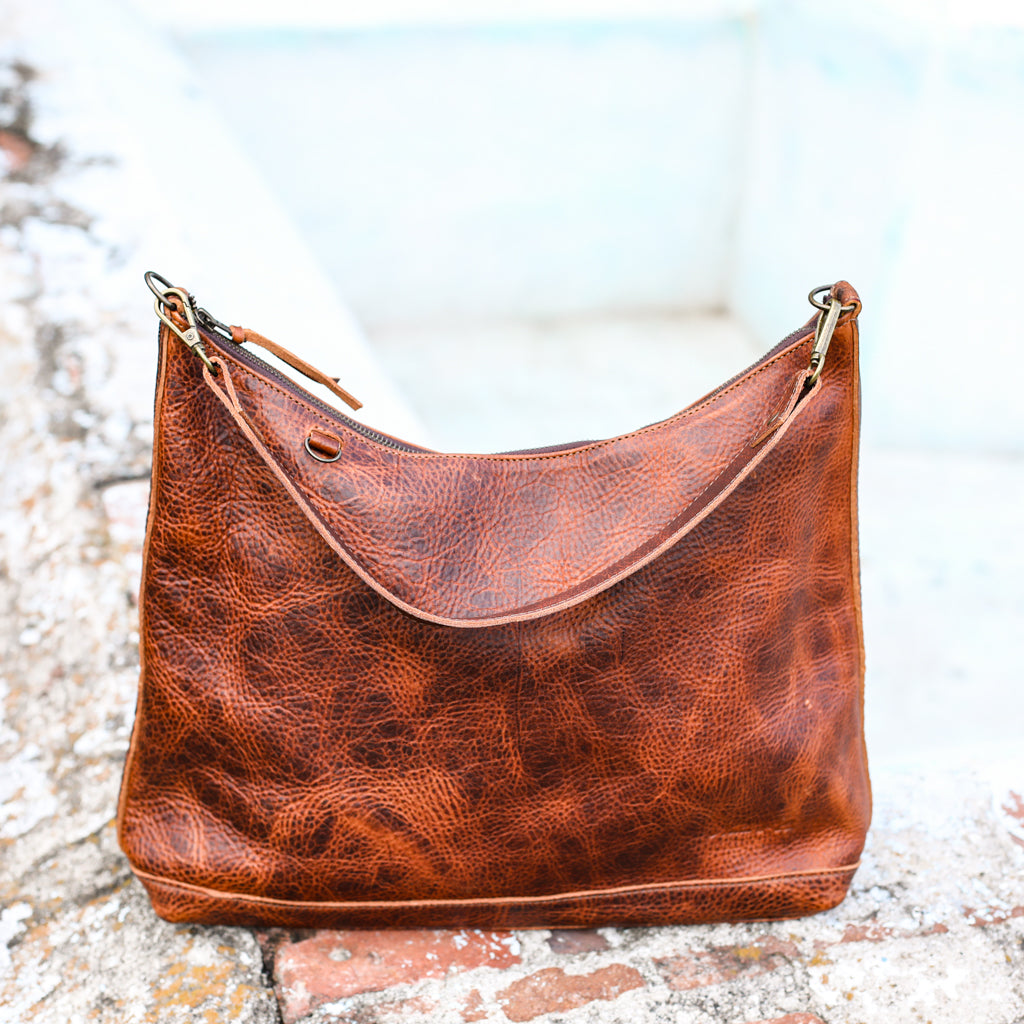 SMALL PENELOPE BAG - FULL LEATHER - HONEY