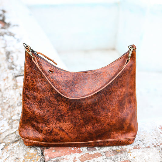 SMALL PENELOPE BAG - FULL LEATHER - HONEY