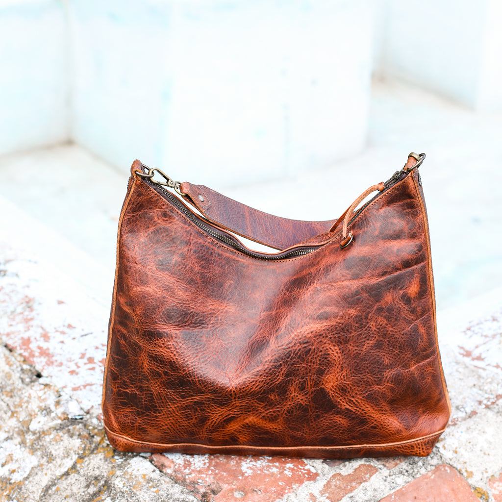 SMALL PENELOPE BAG - FULL LEATHER - HONEY