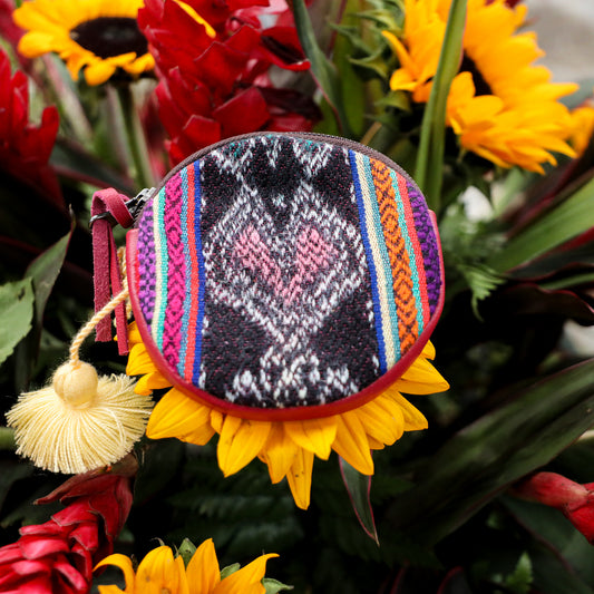 ♡ CIRCLE COIN PURSE ♡ - VINTAGE CORTE - RASPBERRY - NO. 19471