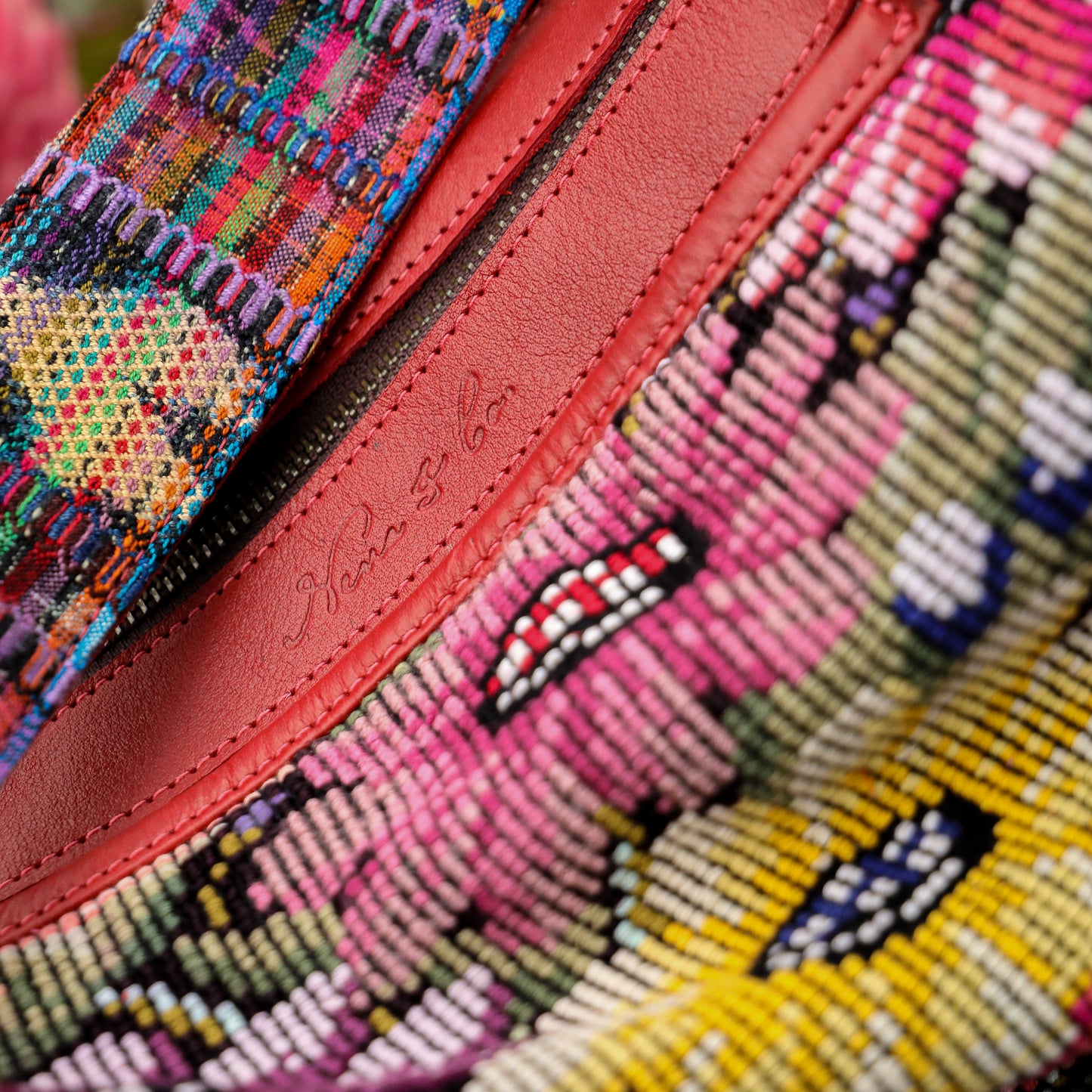♡ BEATRIZ CDB + DIAMANTE STRAP ♡ - OOAK HUIPIL - CHILI PEPPER - NO. 19426