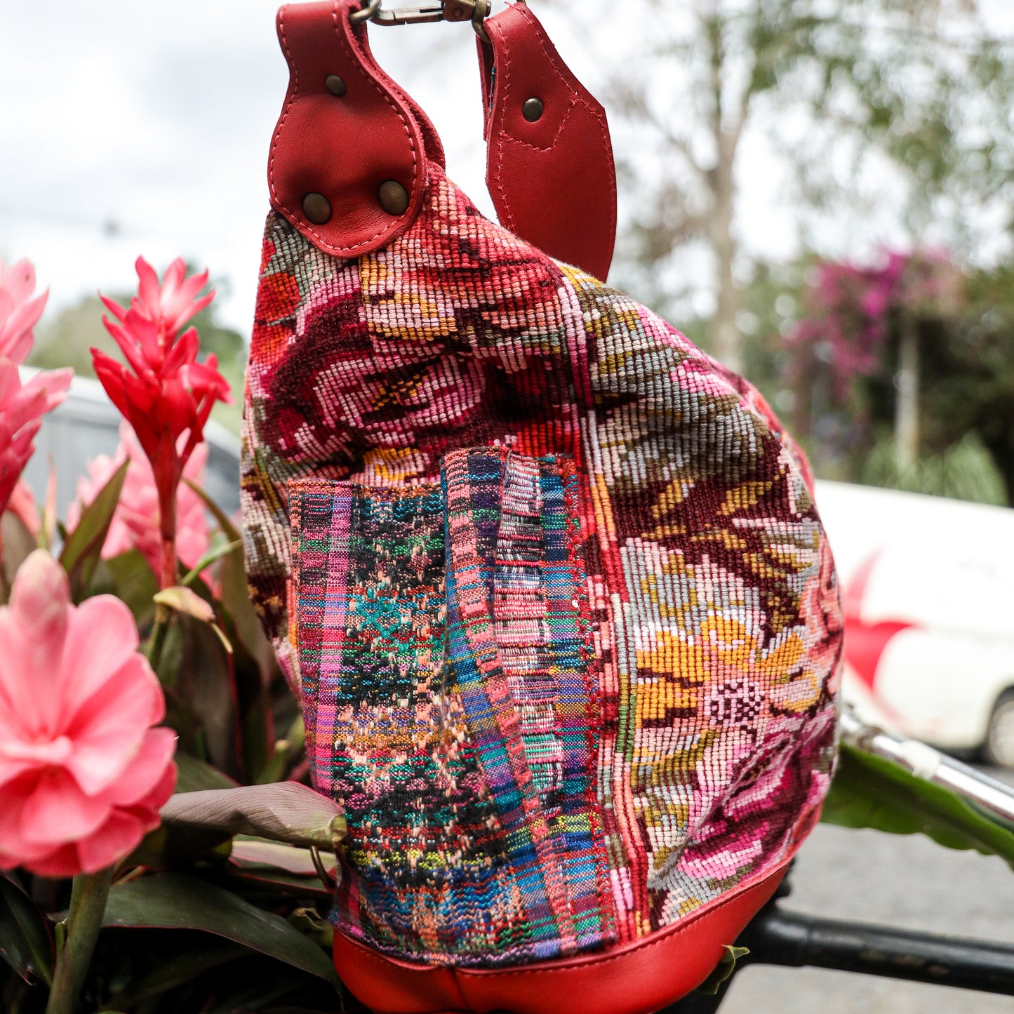 ♡ BEATRIZ MCDB + DIAMANTE STRAP ♡ - OOAK HUIPIL - CHILI PEPPER - 19434