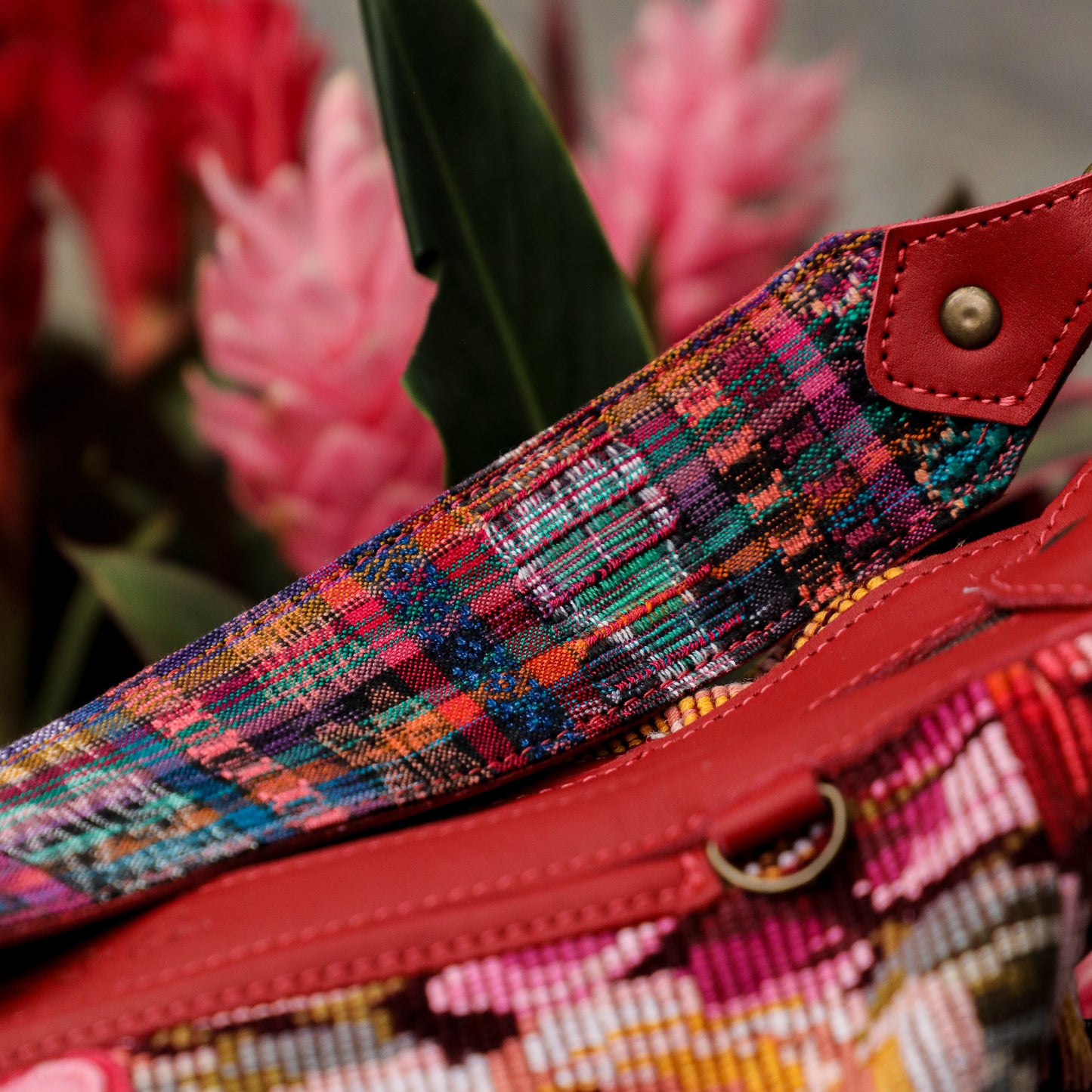 ♡ BEATRIZ MCDB + DIAMANTE STRAP ♡ - OOAK HUIPIL - CHILI PEPPER - 19434