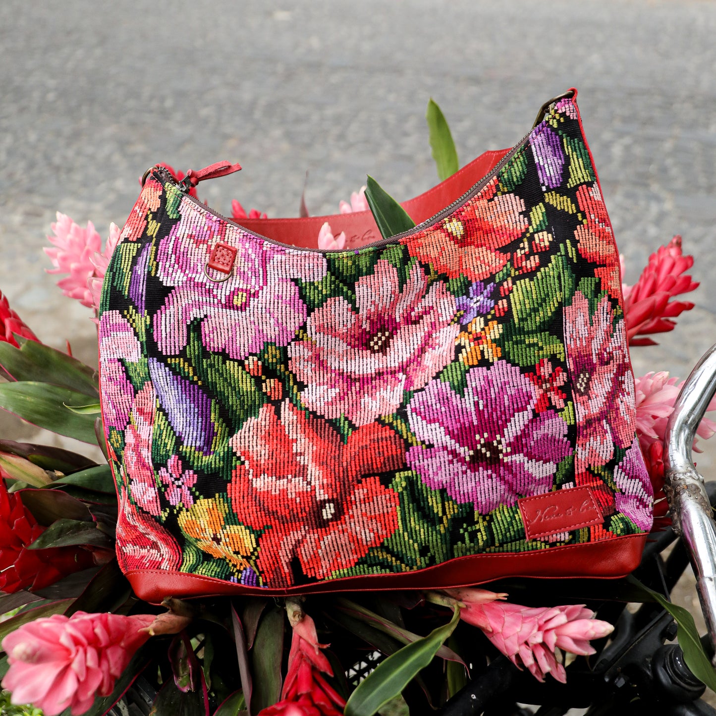 ♡ PENELOPE BAG ♡ - OOAK HUIPIL - CHILI PEPPER - NO. 19452