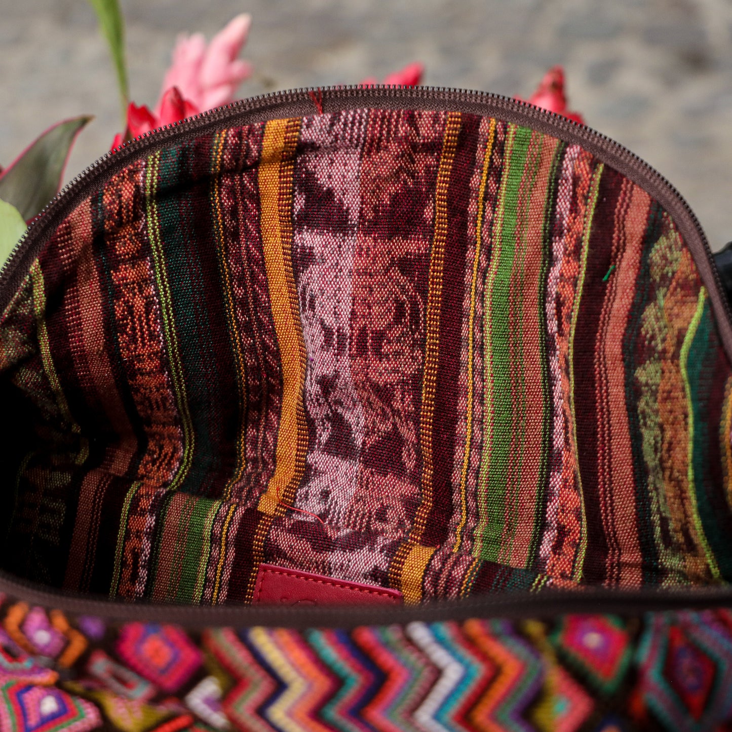♡ ETHAN BAG ♡ - OOAK HUIPIL - MAGENTA - NO. 19443