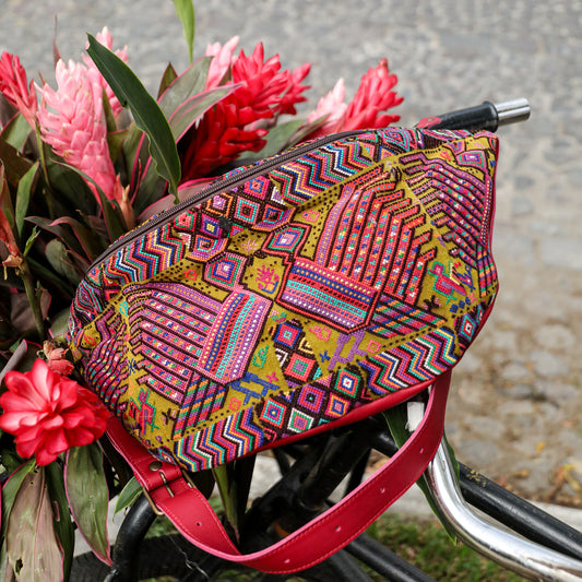 ♡ ETHAN BAG ♡ - OOAK HUIPIL - MAGENTA - NO. 19443