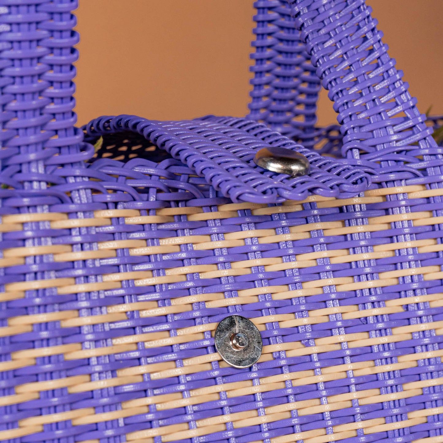 **CLOSEOUT** WOVEN UPCYCLED TOTE - MEDIUM - NO. 16098