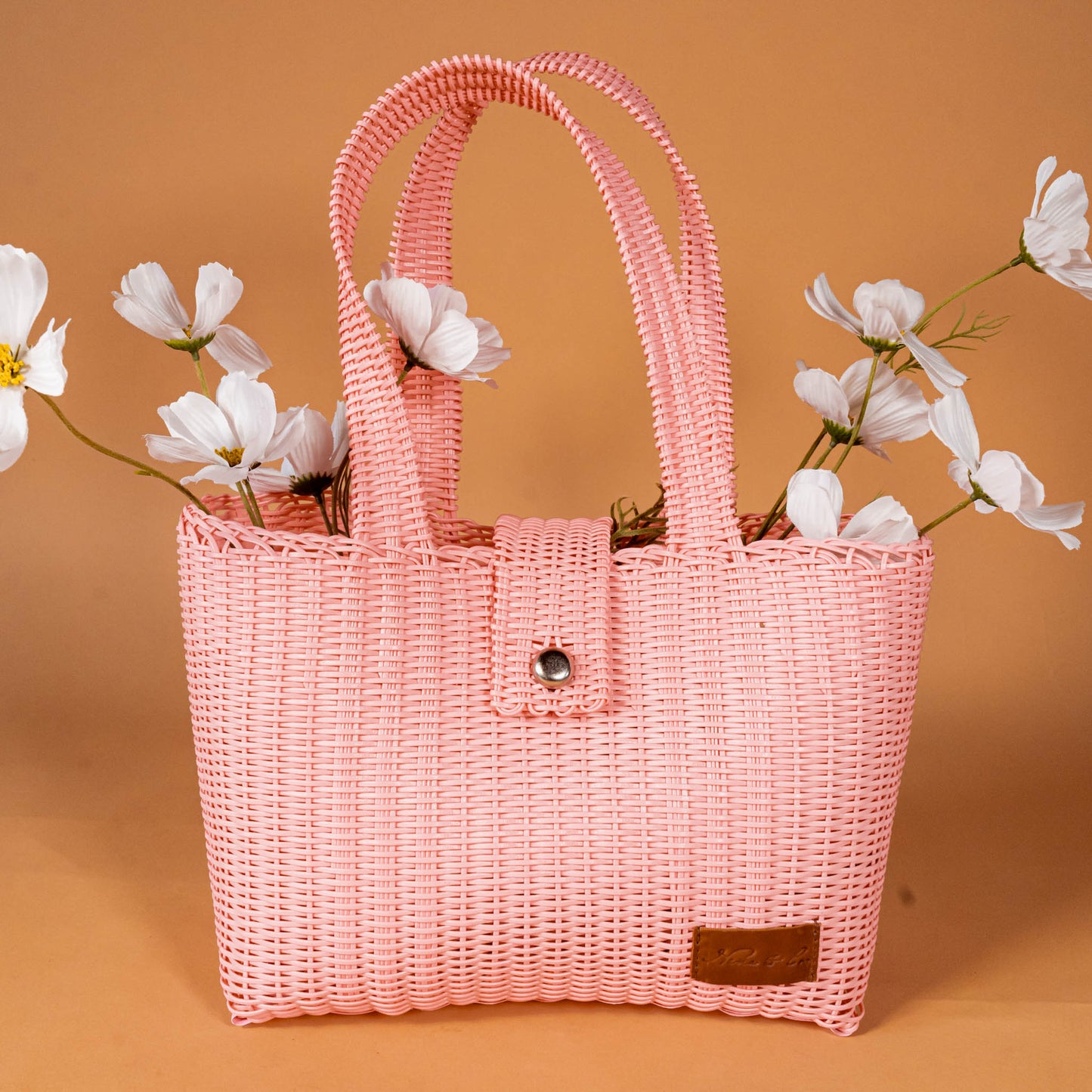 **CLOSEOUT** WOVEN UPCYCLED TOTE - MEDIUM - NO. 16096