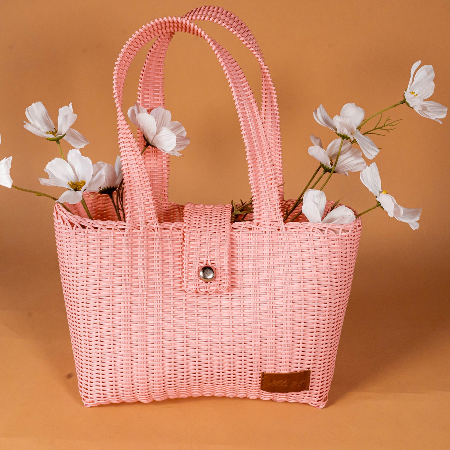 **CLOSEOUT** WOVEN UPCYCLED TOTE - MEDIUM - NO. 16096