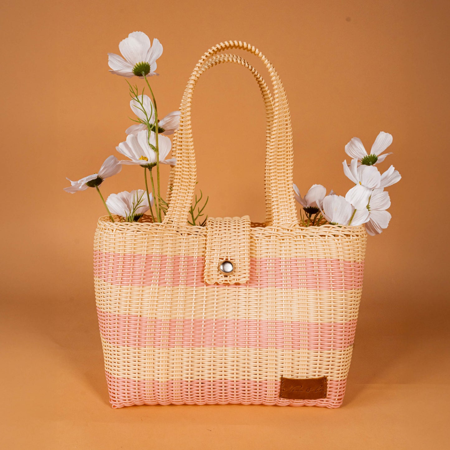 WOVEN UPCYCLED TOTE - MEDIUM - NO. 16099