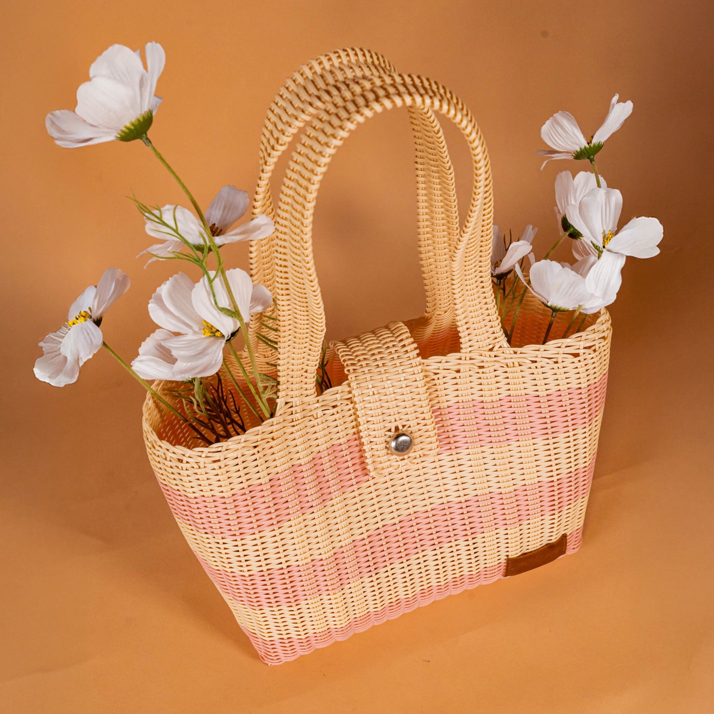 WOVEN UPCYCLED TOTE - MEDIUM - NO. 16099