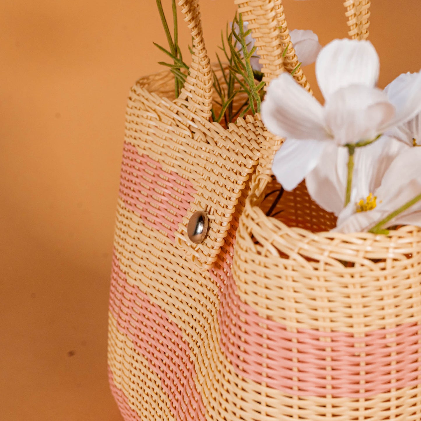 WOVEN UPCYCLED TOTE - MEDIUM - NO. 16099