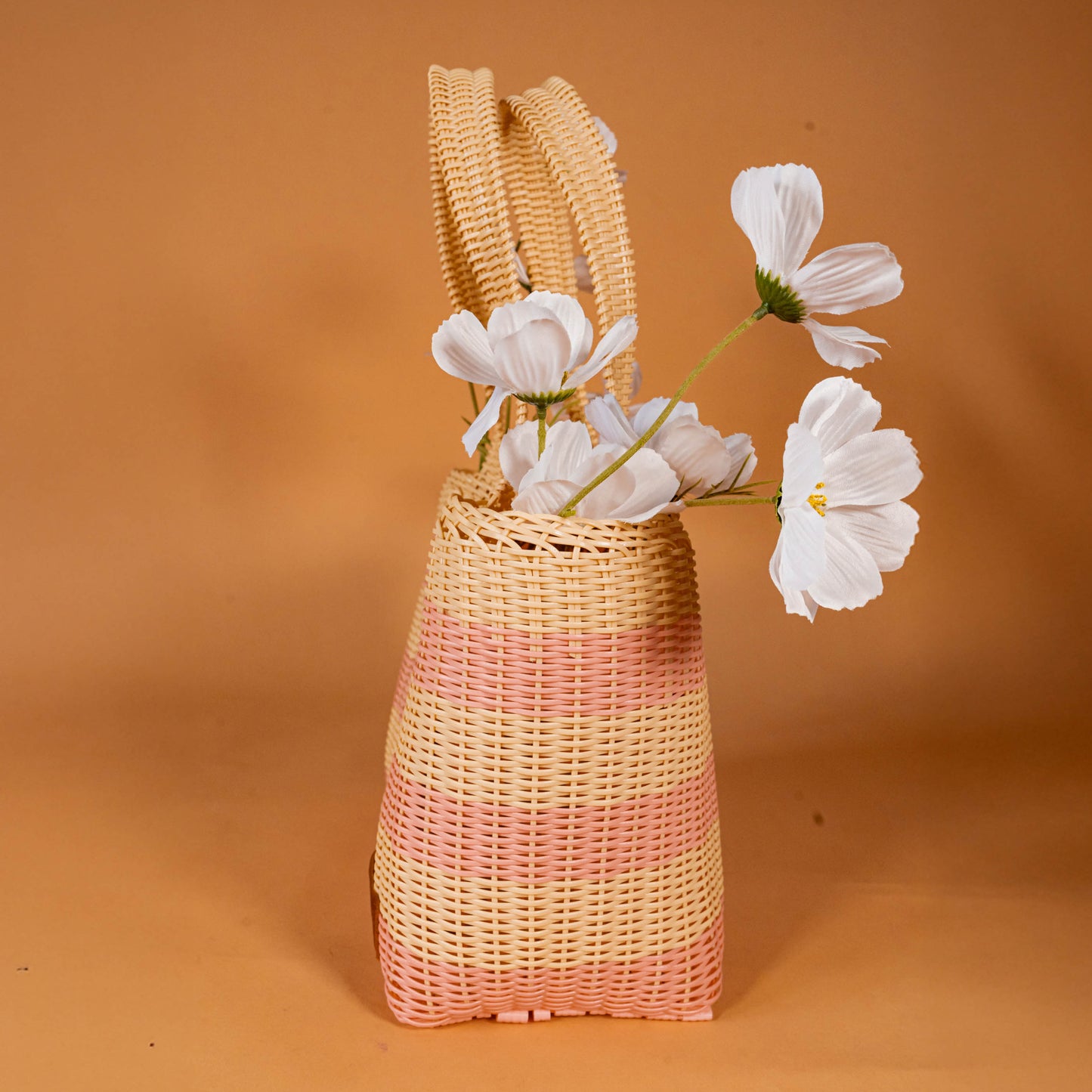 WOVEN UPCYCLED TOTE - MEDIUM - NO. 16099