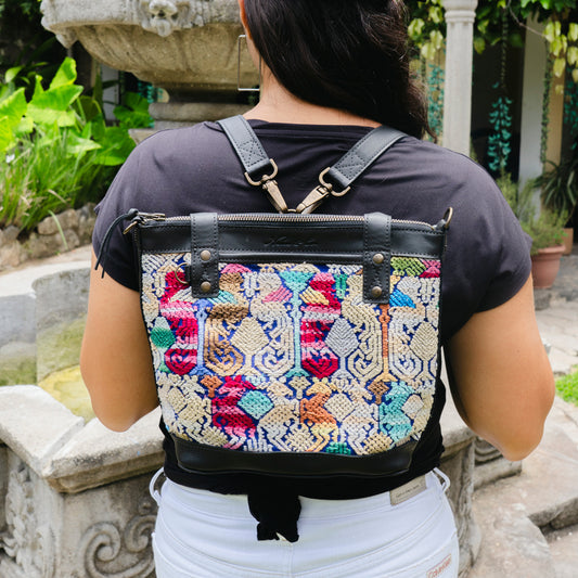 THE PERFECT BAG - POCKETLESS MINI - OOAK HUIPIL - BLACK - NO. 12477