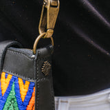 THE PERFECT BAG - POCKETLESS MINI - OOAK HUIPIL - BLACK - NO. 12480