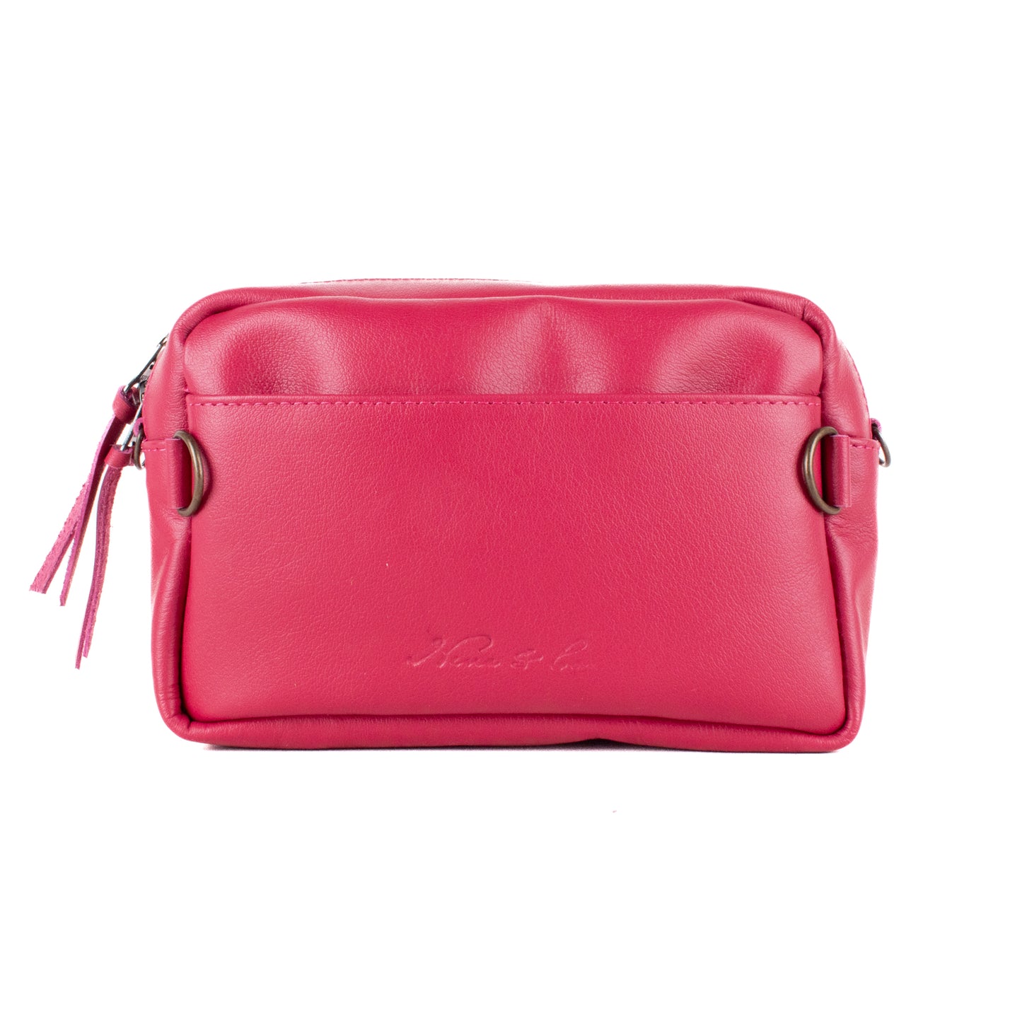 ♡ WANDER CROSSBODY BAG + STRAP SET - HEART JADE ♡ - OOAK HUIPIL - RASPBERRY - NO. 19677