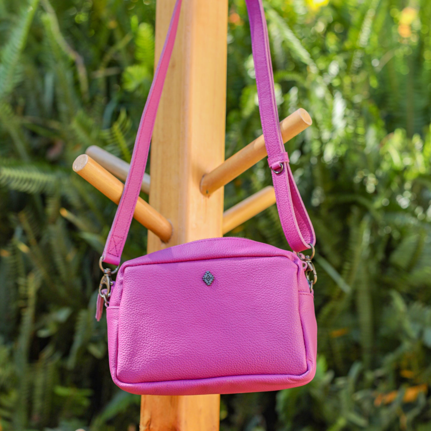 WANDER CROSSBODY BAG + STRAP SET - FULL LEATHER - BABY RHINO